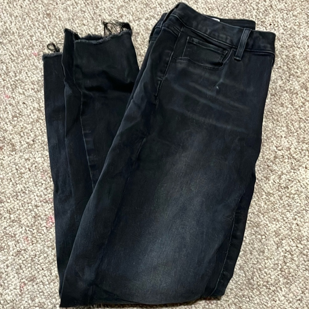 Gap Black Distressed Jeans
